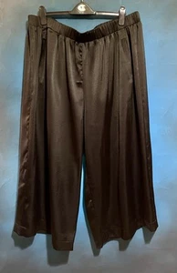 BNWT Cider Black Tailored Culottes  Wide Leg Trousers Size 4XL - Picture 1 of 12