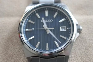 Seiko Selection Blue Dial Day Date SBTH001 Analog Quartz Men's Watch Working - Picture 1 of 12