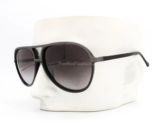 Ermenegildo Zegna SZ 3280 0568 Aviator Sunglasses Double Bridge Black & Gunmetal - Picture 1 of 11