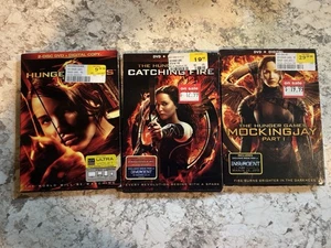 Hunger Games Movies 1-3: The Hunger Games, Catching Fire, mocking Jay Part 1 - Picture 1 of 5