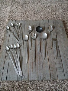 Castle Court Edelstahl Japan Besteck Weizenmuster Silberbesteck 15 Teile - Bild 1 von 5