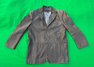 Chaqueta blazer de cuero para hombre J.Ferrar talla L. Foto 1 de 4