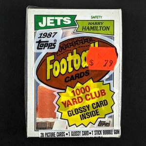 1987 Topps Football Cello Pack 28 Cards Factory Sealed Harry Hamilton Top - Picture 1 of 4
