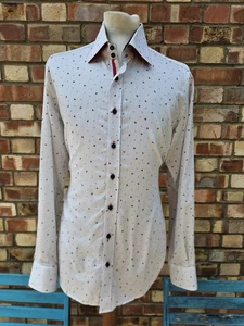 Claudio Lugli Couture Hemd Herren Reine Baumwolle Langarm Knopfleiste Luxus UK L - Bild 1 von 11