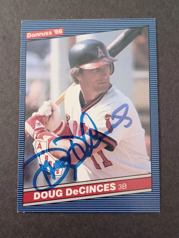 Doug DeCinces Signed 1986 Donruss - Angels - Autographed - Image 1 of 1