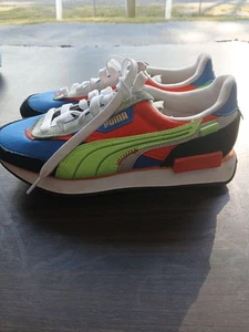 Zapatillas informales Puma Future Rider desplazadas para niños talla 4,5 azules 388584-02 - Imagen 1 de 5