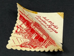 Herb McCarthy’s Bowden Square Southampton Long Island NY NAPKIN Vintage - Picture 1 of 10