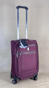 Travelpro Platinum Elite 21" Carry-On Spinner Exp Suitcase Red 409186109 - Picture 1 of 15