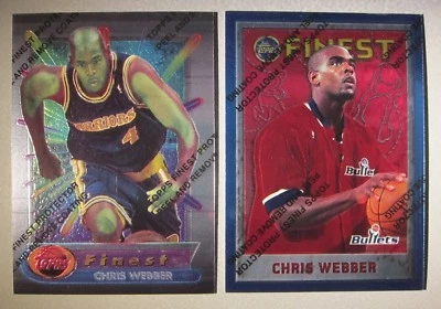 批量 (2) 1994 - 95 1995 - 96 最佳 #120 #144 克里斯韦伯 *战士/子弹 * — 第 1/2 张图片