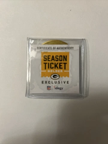 2023 Green Bay Packers Season Ticket Holder Exclusive Gold Commemorative Coin Cover