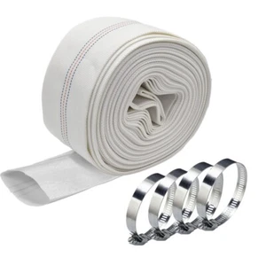 3" Agricultural Grade PVC Lay Flat Discharge Hose 100' Backwash Drain Hose - Picture 1 of 6