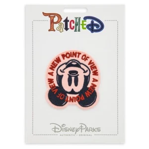 Disney Parks Pink Red Embroidered Mickey Mouse A New Point of View PatcheD Patch - Picture 1 of 2