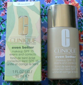 NIB Clinique Even Better Makeup #19 Clove : Evens & Corrects 1 fl.oz.SPF15/Box - Picture 1 of 6