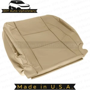 2005-2015 For Nissan Titan Driver Top/Bottom Leather Seat Covers Tan - Picture 1 of 13