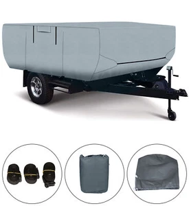 Waterproof Snow For 8-10 FT Pop Up Folding Camper RV Cover Tear-Proof - Foto 1 di 8