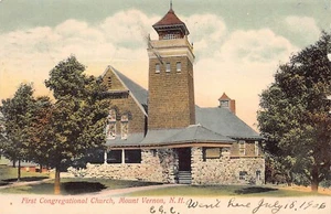 Mt Vernon New Hampshire First Congregational Church 1906 UDB - Bild 1 von 2