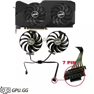 Asus RTX 3060 3060 Ti 3070 Fans Replacement Fans Dual V2 OC - Picture 1 of 8