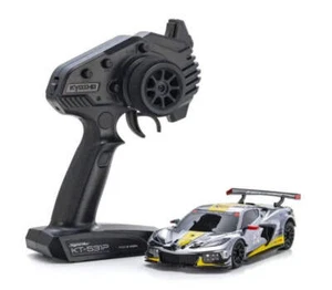 Kyosho MINI-Z RWD MR-04 readyset CHEVROLET CORVETTE C8.R Chrome / Yellow America - Picture 1 of 7