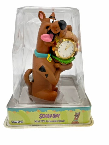 New Scooby Doo Mini PVC Collectible Clock Quartz Clock  Hamburger Clock Cover