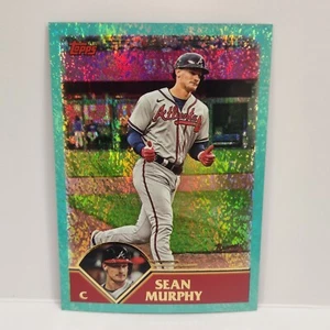 2023 Topps Archives #261 Sean Murphy Aqua Sparkle Foil Numbered /75 Braves MLB - Picture 1 of 3