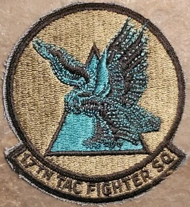 AIR FORCE USAF PATCH - 17TH TACTICAL FIGHTER SQUADRON SUBDUED SHAW AFB, SC VTG - Picture 1 of 2