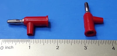 (2 piezas) Enchufe pomona 1825-2 banana con collar de seguridad rojo sin soldadura Foto 1 de 3
