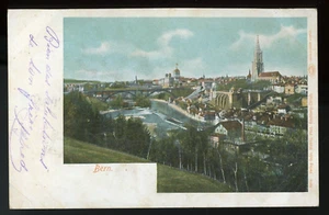 SWITZERLAND VINTAGE POSTED POSTCARD, BERN, GENERAL VIEW !! CC69 - Picture 1 of 2