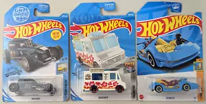 3 Sealed Hot Wheels Cars: Mod Rod #250 + Quick Bite #189 + Deidra III #71 - Bild 1 von 5
