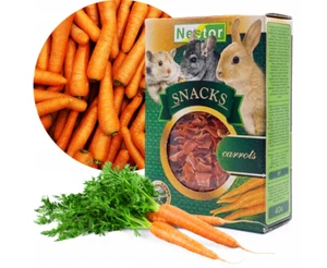 Nestor Snacks Rodents and Rabbit Hamster Degu Guinea Pig Food Treats Carrots 40g - Picture 1 of 6