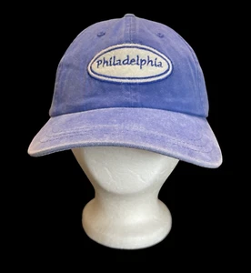 Baseballmütze Philadelphia Patch verstellbar hinten Stonewashed blau Unisex neu mit Etikett - Bild 1 von 14