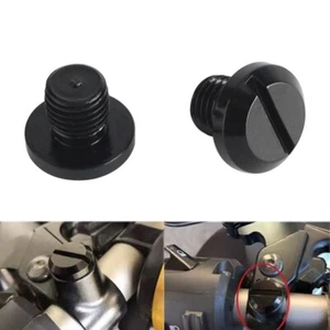2PCS Universal M10*1.25 Motorcycle Mirror Hole Plug Screw Bolts For Yamaha Honda - Picture 1 of 8