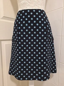 Ladies Hobbs Black A-Line Knee Length Skirt Size UK 10 - Picture 1 of 6