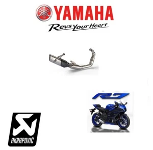Yamaha R 7 Akrapovic Scarico Completo ACCIAIO Yamaha R7 2022 ORIGINALE - Foto 1 di 3
