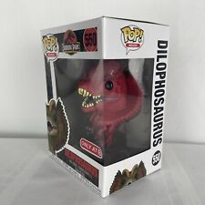 Funko Pop! Jurassic Park Dilophosaurus 550 Red Target Exc Box Damage See photos