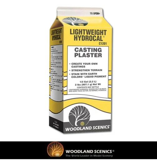 Woodland Scenics C1201 Lightweight Hydrocal Casting Plaster 1/2 Gallon