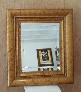 Large Solid Wood "21x25" Rectangle Beveled Custom Framed Wall Mirror - Picture 1 of 12