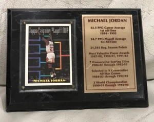 Michael Jordan Chicago Bulls Vintage Holzplaketten 8” x 6” - Bild 1 von 10