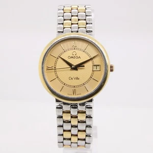 Omega De Ville Steel & Gold Quartz Men's Watch Ref. 7314.11.00 - Picture 1 of 3
