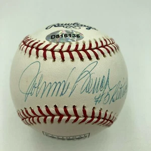 Johnny Bench #8 Retired 8-11-1984 Signed Inscribed Baseball JSA COA - Picture 1 of 6