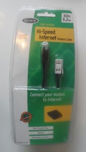 Belkin Hi-Speed Internet Modem cable RJ11/RJ11 30ft/9.2 m UNIV compatible