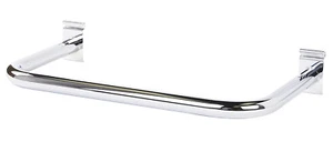 Lot of 2 Wire Grid U-Shaped Chrome Hangrail Wire Grid Slat Grid 21  1/2” Wide - Picture 1 of 2