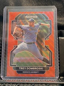 Trey Dombroski 2022 Prizm Draft Red Wave #133 Monmouth / Astros - Picture 1 of 2