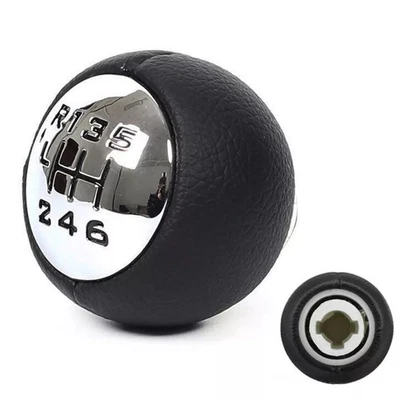 6-Speed Shift Knob ABS Shift Knob Modern Style Sleek Design Easy Installation - Image 1 of 4
