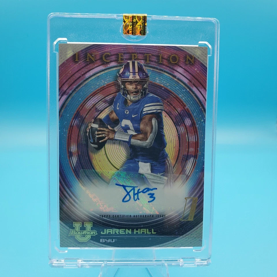 Jaren Hall 2022-23 Bowman University Inception Autograph BYU Cougars Auto - Image 1 of 2