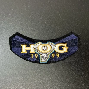 Harley Owners Group Patch 1999 Vintage Member HOG Rocker Davidson Jacket - Picture 1 of 3
