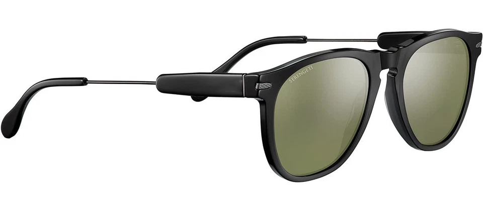 Serengetti Amboy brilhante escuro Gunmetal acetato preto brilhante, vários, tamanho único - Imagem 1 de 1