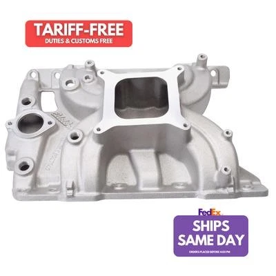 Edelbrock EDE5056 Single Plane Aluminum Intake Manifold fits Pontiac V8 Performa - Image 1 of 4