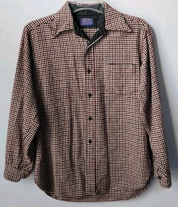 Vintage Pendleton Lodge Hemd Herren Medium rot kariert Schurwolle Made in USA - Bild 1 von 8