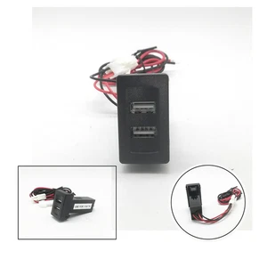 VW T4 passendes 12V Dual-USB-Ladegerät: Einbausteckdose mit Licht - Bild 1 von 10