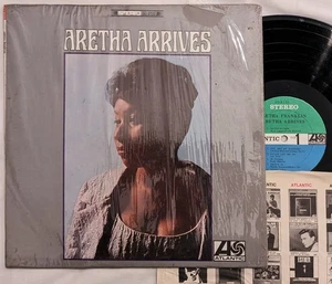Aretha Franklin ARETHA ARRIVES blau/grün ED1 LP Atlantic SD 8150 Stereo SHRINK - Bild 1 von 6